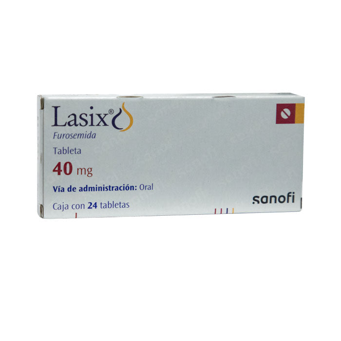Lasix 40mg, Furosemida, Caj. c/24 Tab.