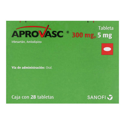 Aprovasc 300 mg/5 mg Caja con 28 Tabletas