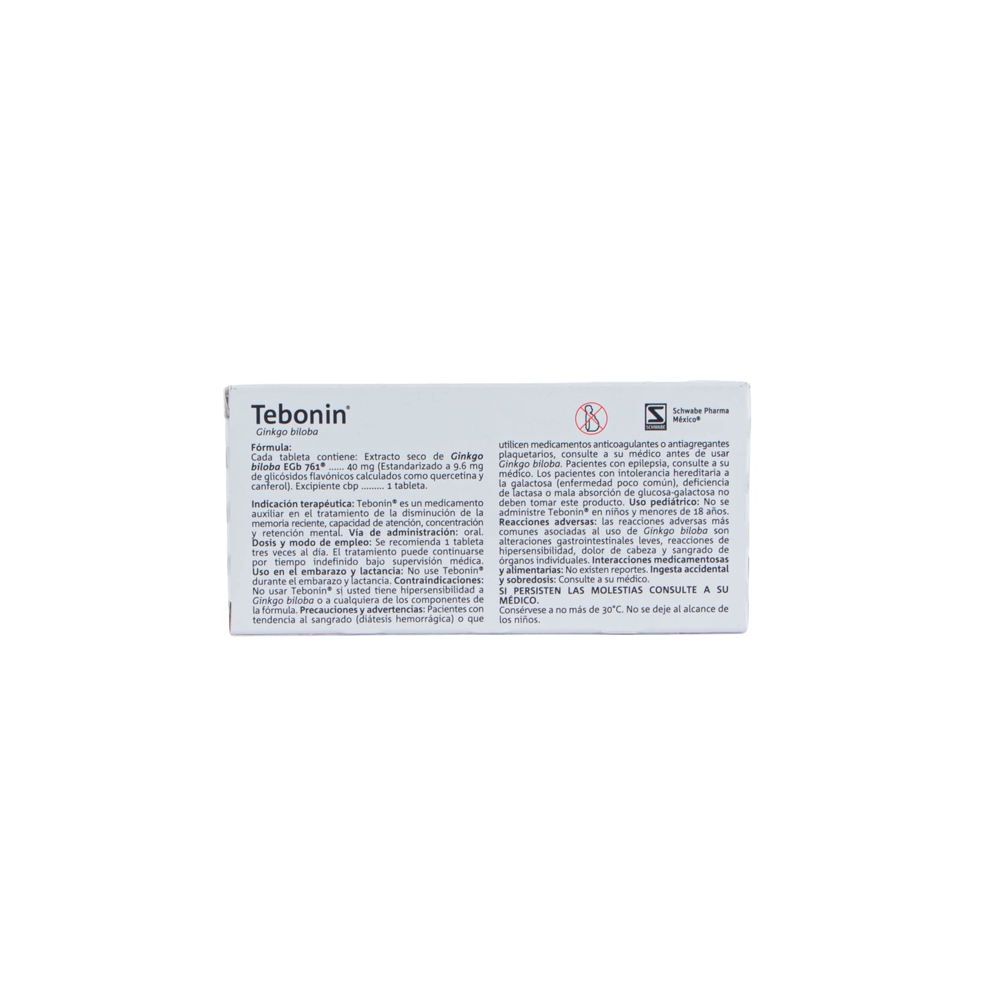 Ginkgo Biloba 40mg Tabletas – Suplemento Herbal