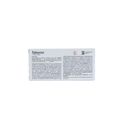 Ginkgo Biloba 40mg Tabletas – Suplemento Herbal