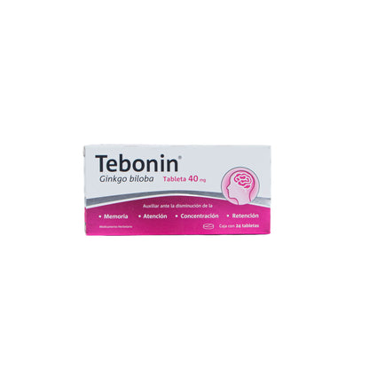 Ginkgo Biloba 40mg Tabletas – Suplemento Herbal