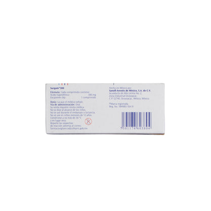 SURGAM Tabletas 300 mg – Antiinflamatorio