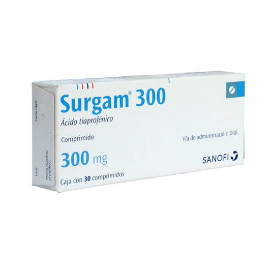Surgam 300mg, Ácido Tiaprofenico, 30 Comprimidos