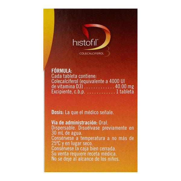 Histofil 4000 UI Caja con 60 Tabletas de Histidina