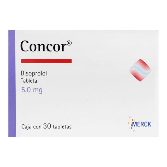 Concor 5 mg Caja con 30 Tabletas de Bisoprolol