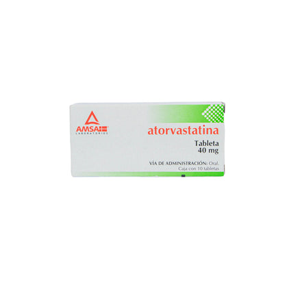 Atorvastatina Tabletas 40mg – Reducción de Colesterol