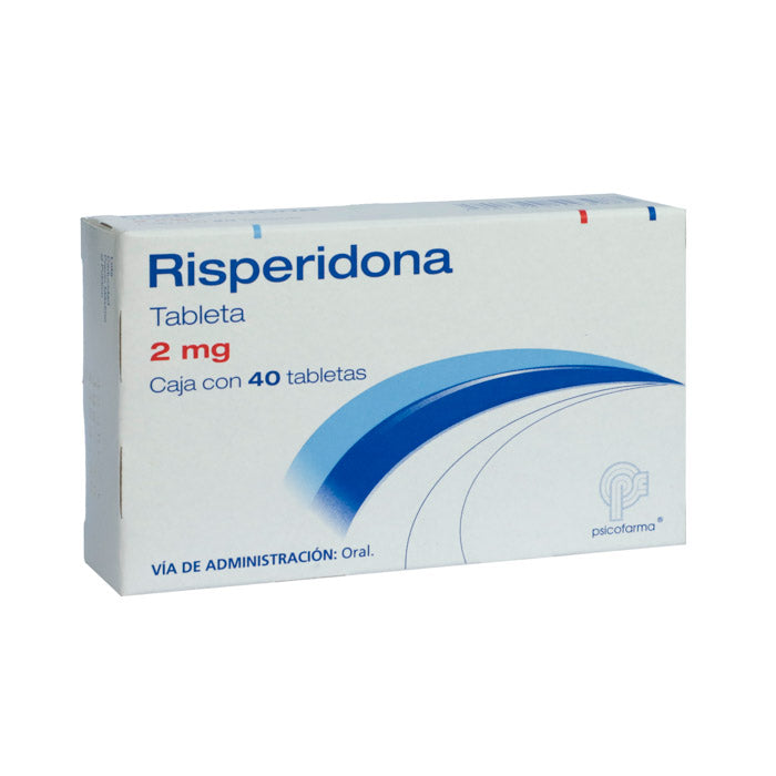 Risperidona 2mg, Caj. c/40 Tab.