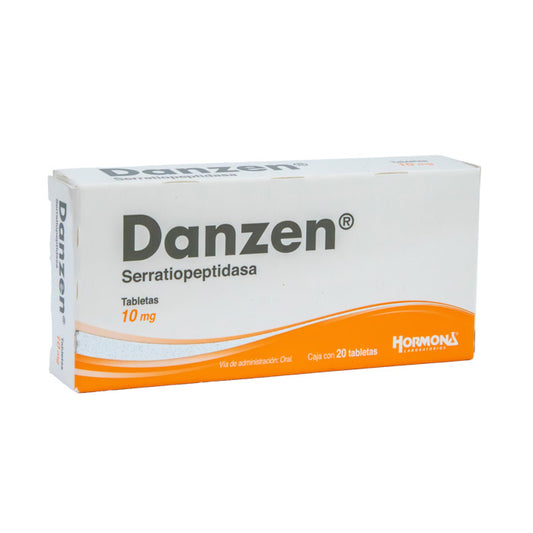 Danzen 10mg, Serratiopeptidasa, Caj. c/20 Tab.