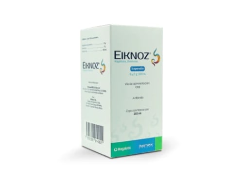 Eiknoz, Antiácido, Dimeticona - Magaldrato, 8g / 1g / 100ml, Suspension 250ml