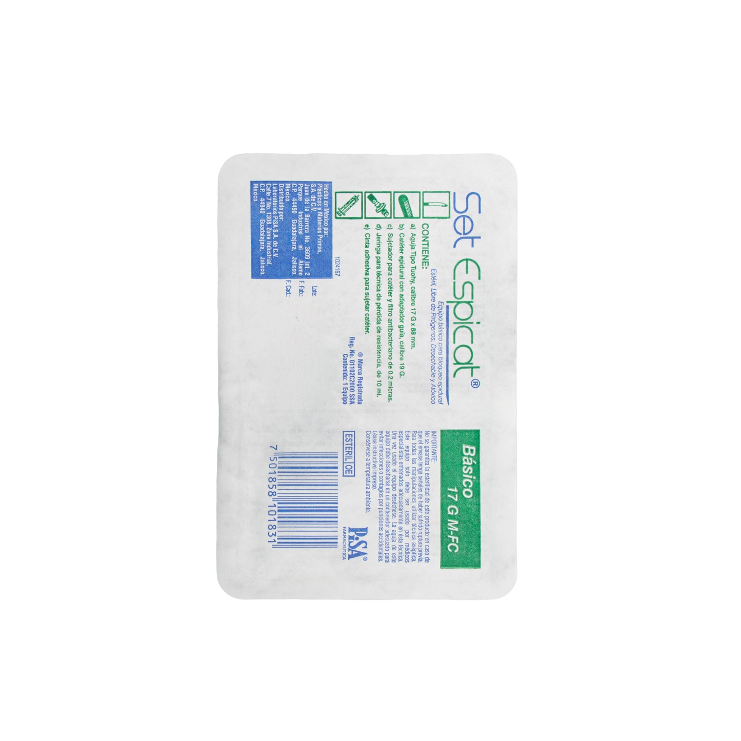 Set Espicat Básico 17G – Terapia de Infusión