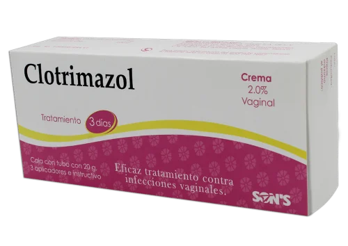 Clotrimazol 20 mg, Caj. c/1 tubo con 20 g, c/3 aplicadores