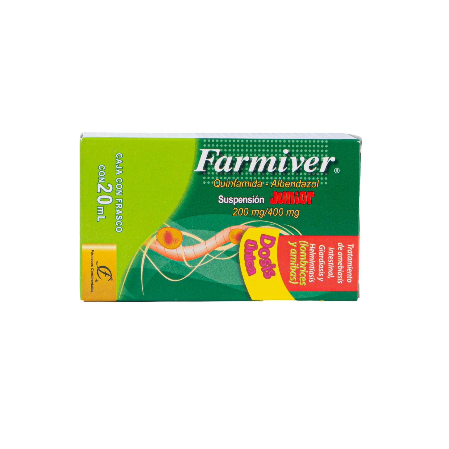Albendazol/Quinfam 200/400mg Fco C/1 – Antiparasitario