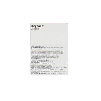 Dicynone Ampolleta 250mg/2ml – Hemostático