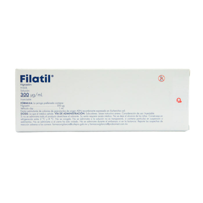 Filatil JGA Prellen 300 mg 1 ml – Estimulante Hematopoyético