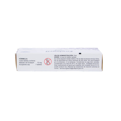 Enalapril G.I ULT Tabletas 10 mg – Antihipertensivo