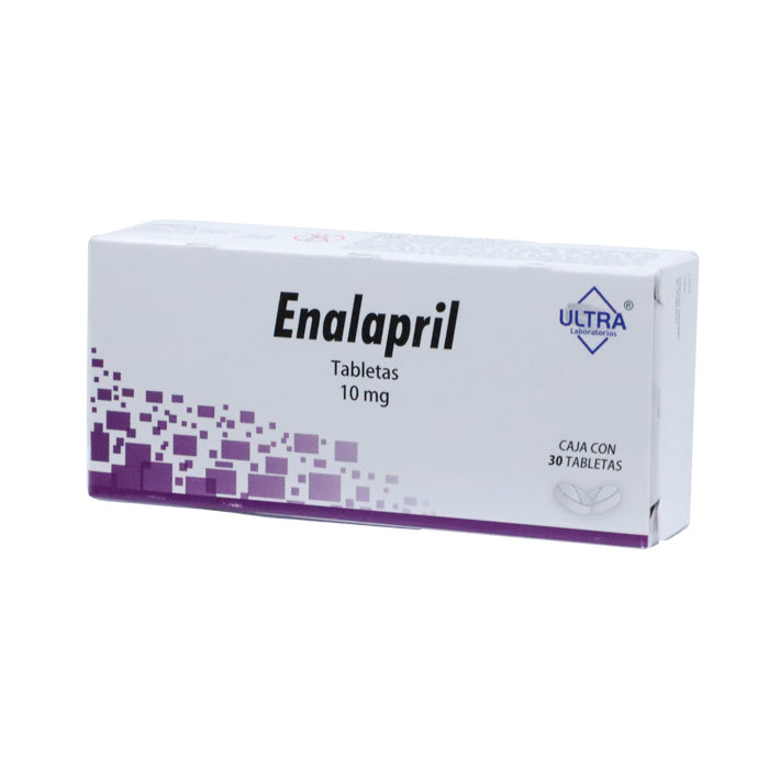 Enalapril 10 mg, Caj. c/30 Tab.