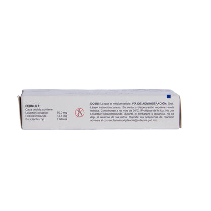 LOSAR/HIDRO G.I UL Tabl 50 mg/12.30 – Antihipertensivo