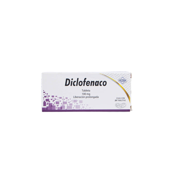 Diclofenaco 100mg Tabletas – Antiinflamatorio