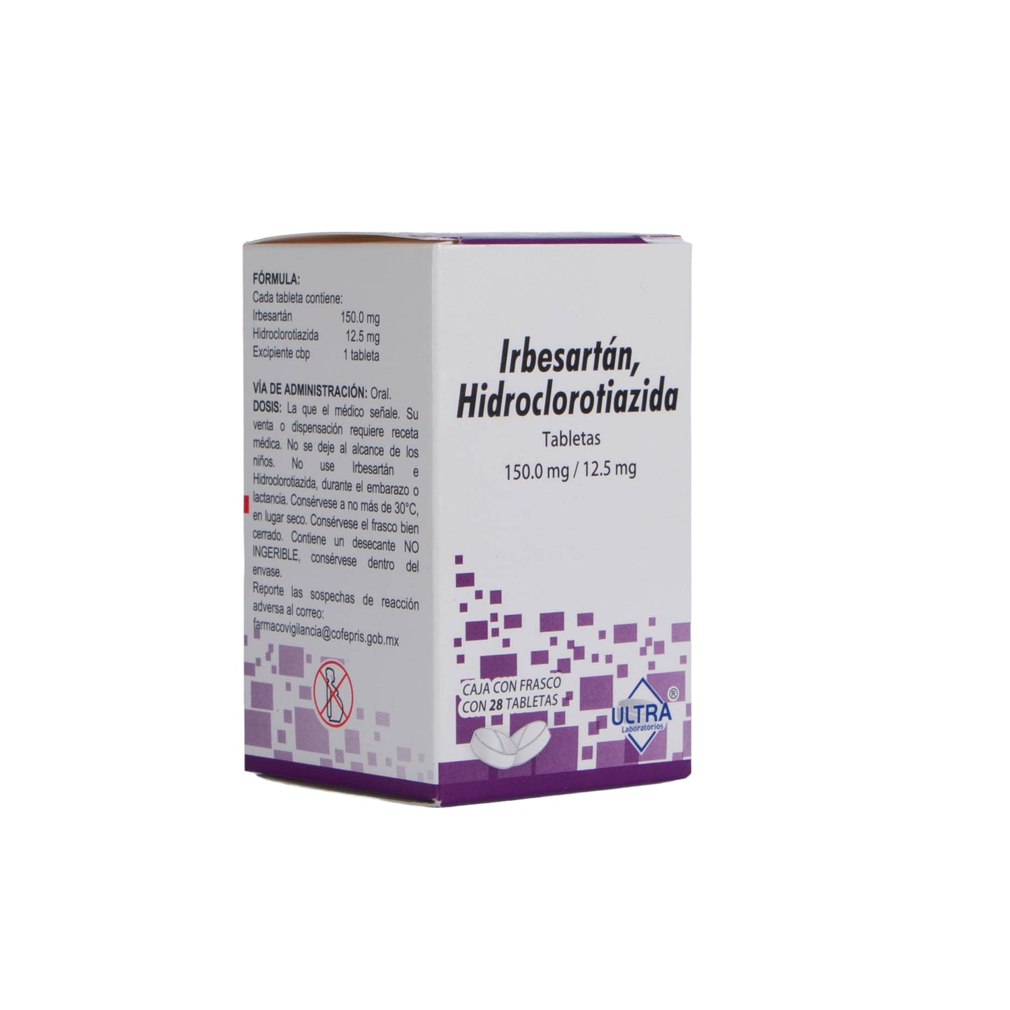 IRBESAR/HIDRO Tabletas 150 mg – Antihipertensivo