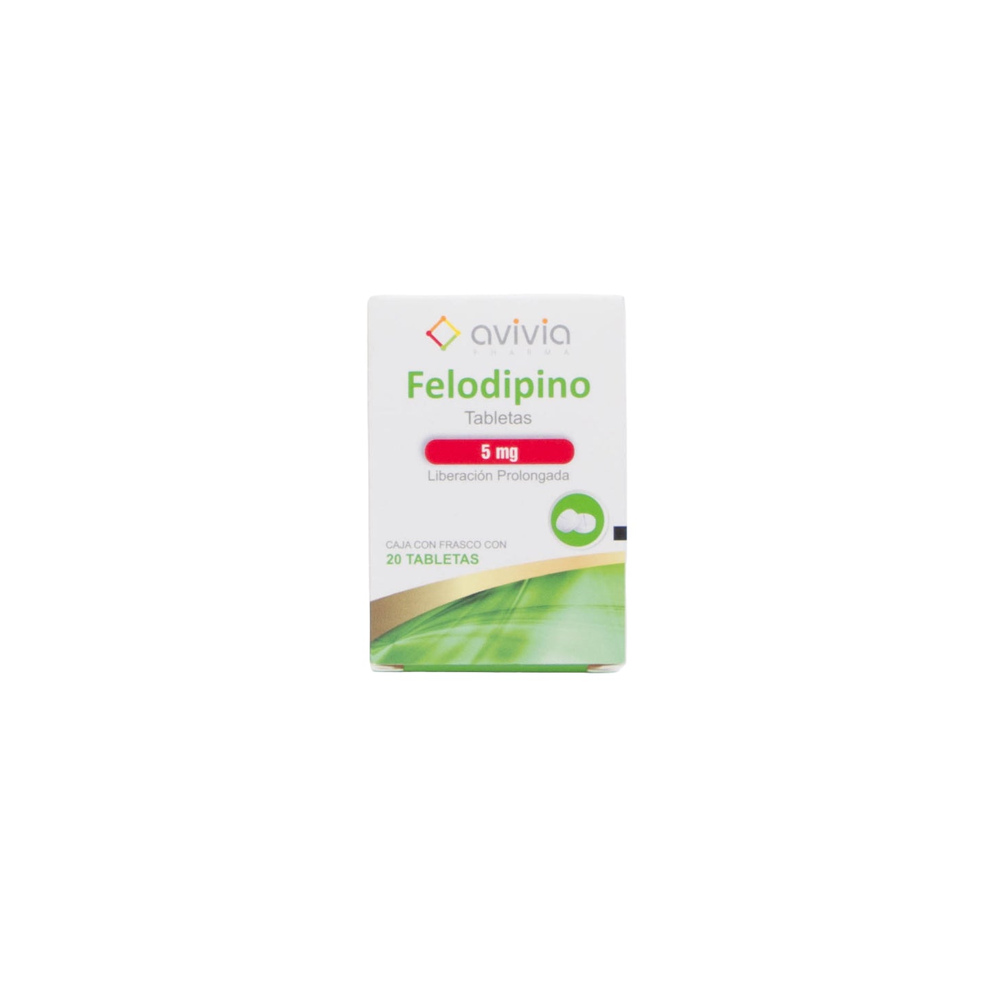 Felodipino Tabletas 5mg – Antihipertensivo