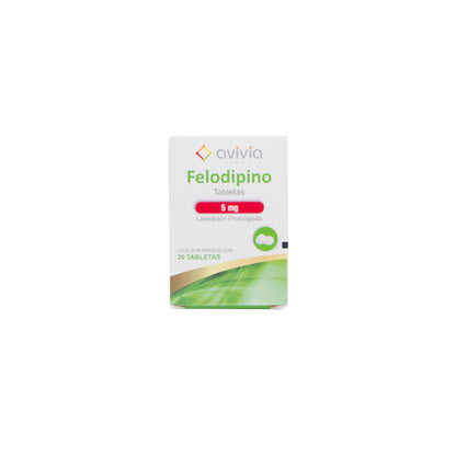 Felodipino Tabletas 5mg – Antihipertensivo