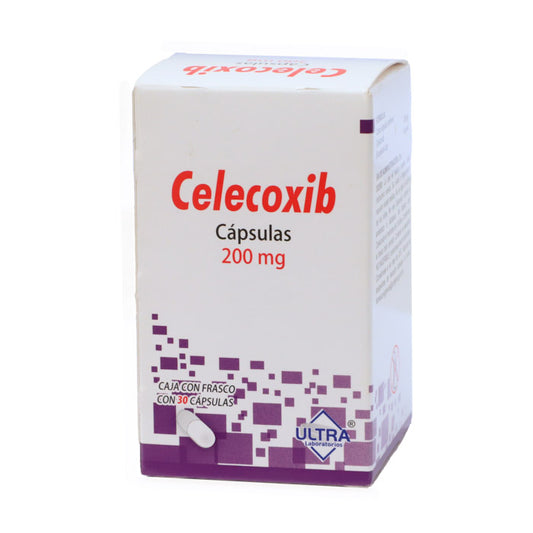 Celecoxib 200 mg, Caj. c/30 Cáps.