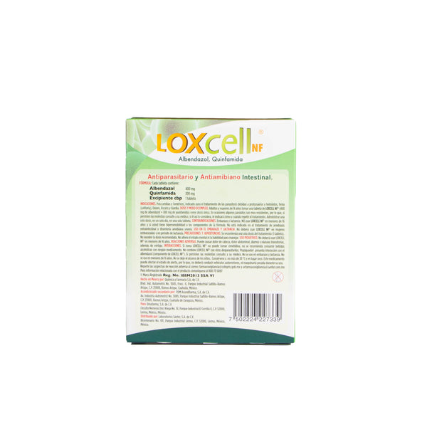 Loxcell Tabletas 400/300mg – Antiparasitario