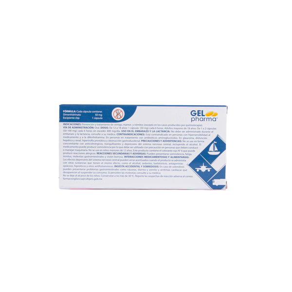 Dimenhidrinato Tabletas 50mg – Antiemético