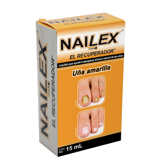 Nailex Uñas Amarillas, Sulfato de Amonio, Caj. C/1 Fco. 15 mL