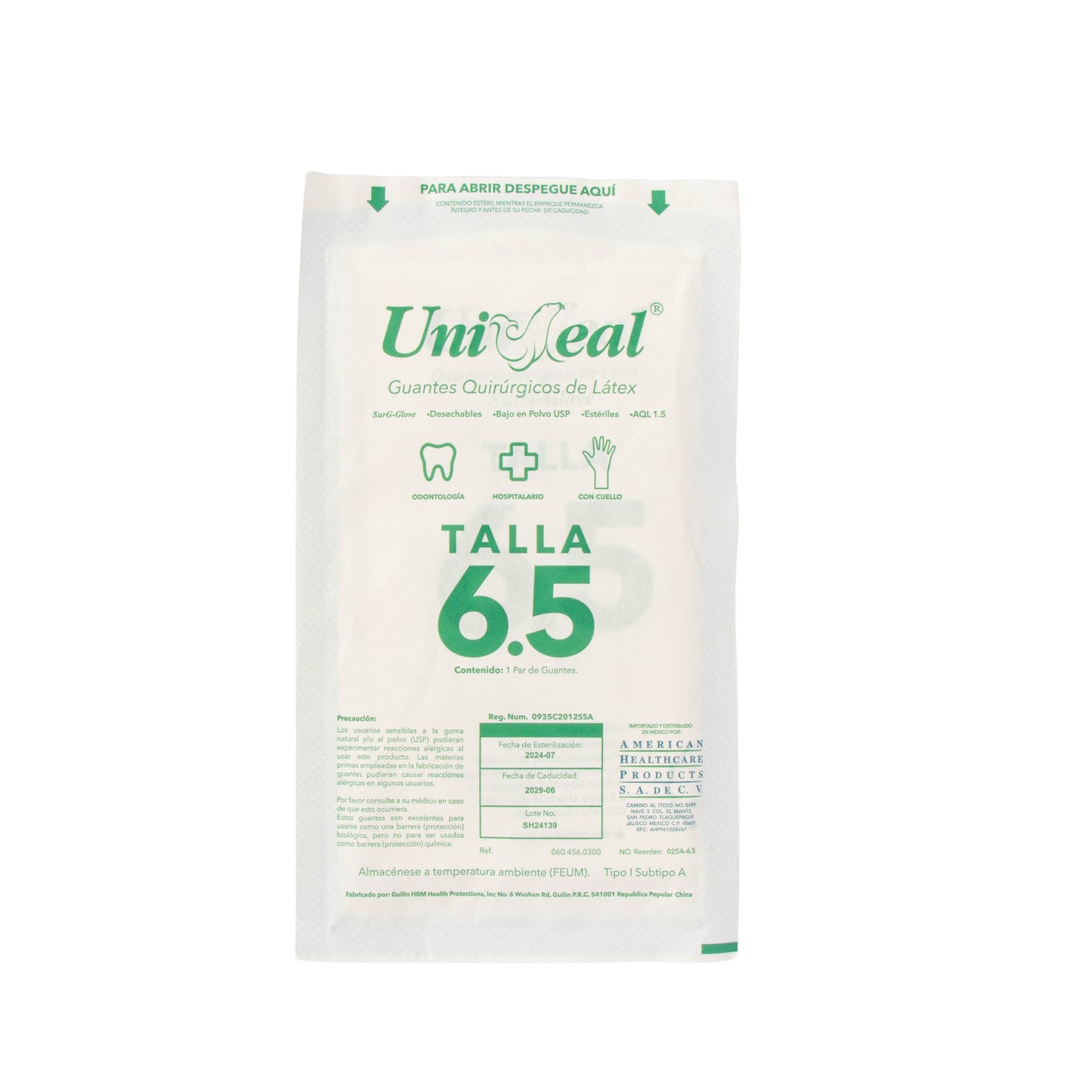 Guantes QX 6.5 Látex Est Uniseal – Accesorios Médicos
