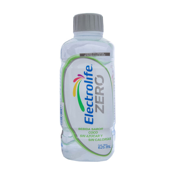 Electrolife Zero Bebida sabor coco sin azúcar y sin calorías, Fco. c/625 mL