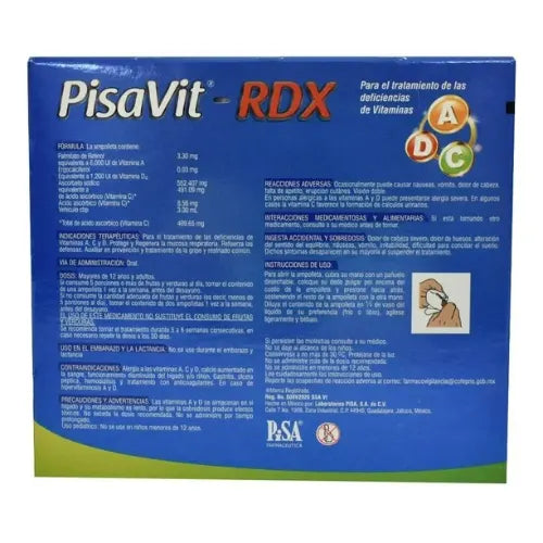 PISAVIT-RDX Solución Oral 3ml – Vitaminas