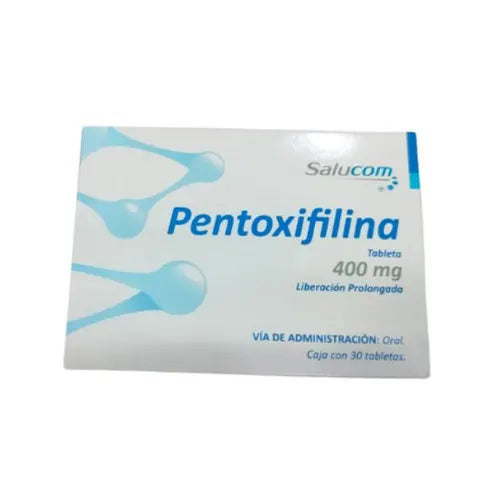 Pentoxifilina 400 mg, Caj. c/30 Tab.
