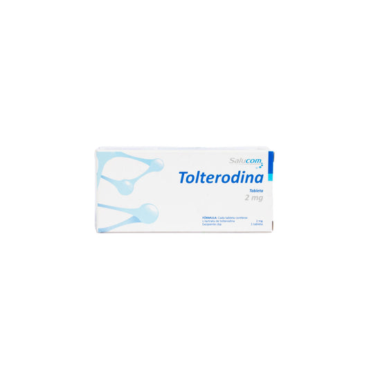 Tolterodina 2mg Tabletas – Control de vejiga