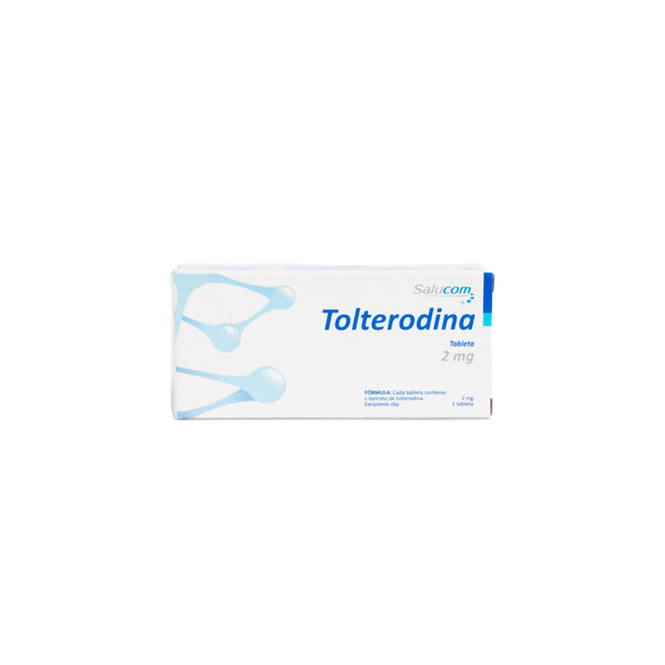 Tolterodina 2mg Tabletas – Control de vejiga