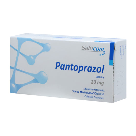 Pantoprazol 20 mg, Caj. c/7 Tab.