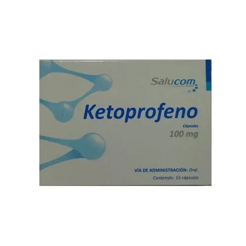 Ketoprofeno 100mg, Caj. c/15 Cáps.