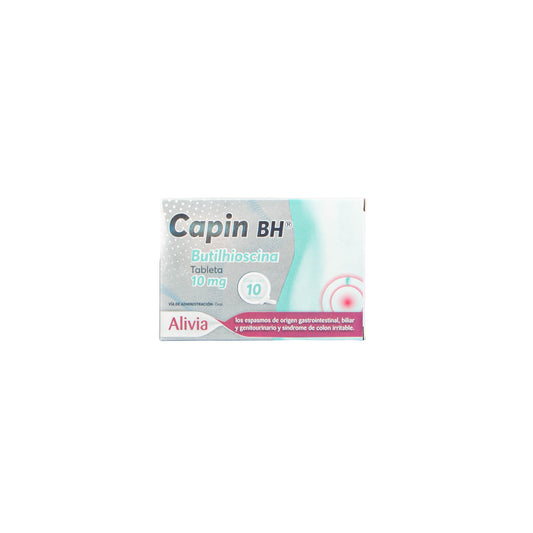 CAPIN BH 10MG Tabletas – Antiespasmódico