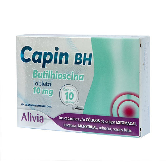 Capin BH, Butilhioscina, Caj. c/10 Tab.