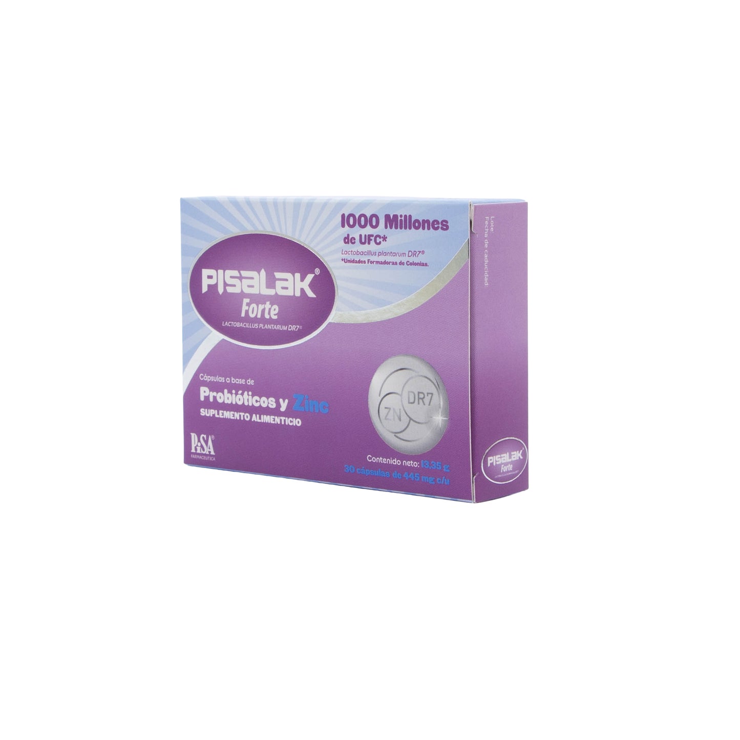 PISALAK FORTE Cápsulas 1,000MUFC/5MG – Salud Digestiva