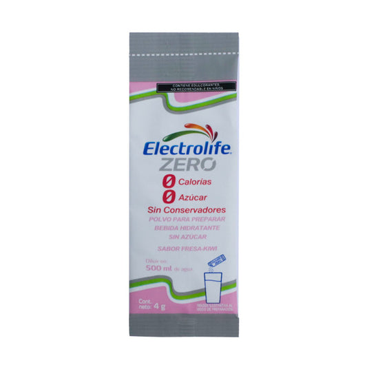 Electrolife Zero en Polvo sabor Fresa Kiwi, sobre c/4 g