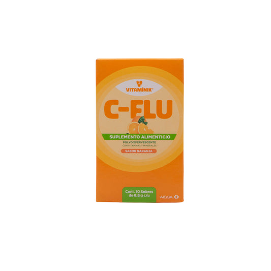 C-FLU Sabor Naranja Sobres – Suplemento Alimenticio