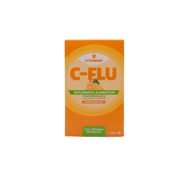 C-FLU Sabor Naranja Sobres – Suplemento Alimenticio