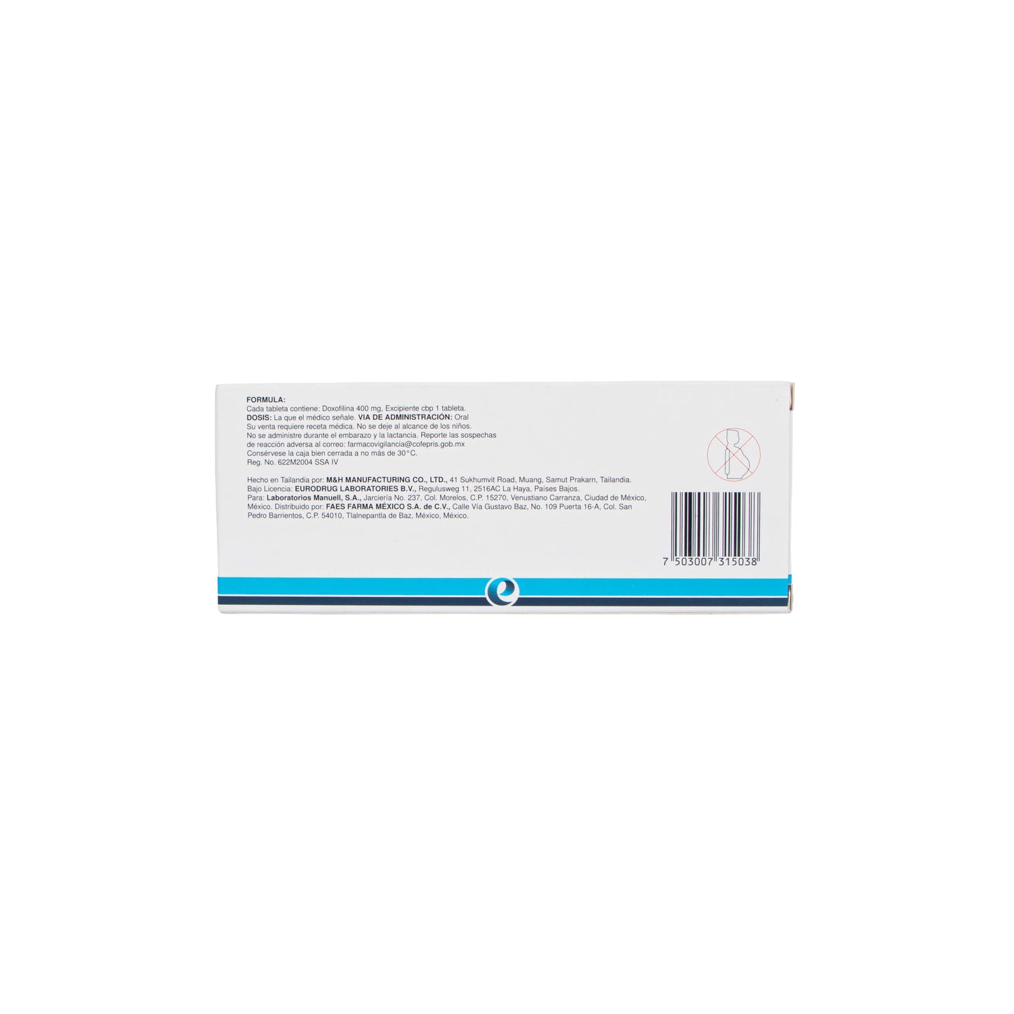 Axofin Tabletas 400 mg – Broncodilatador
