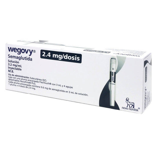 Wegovy FlexTouch 2.4 mg/3 mL con 4 Agujas | Pluma Prellenada | Farmacia La Paz