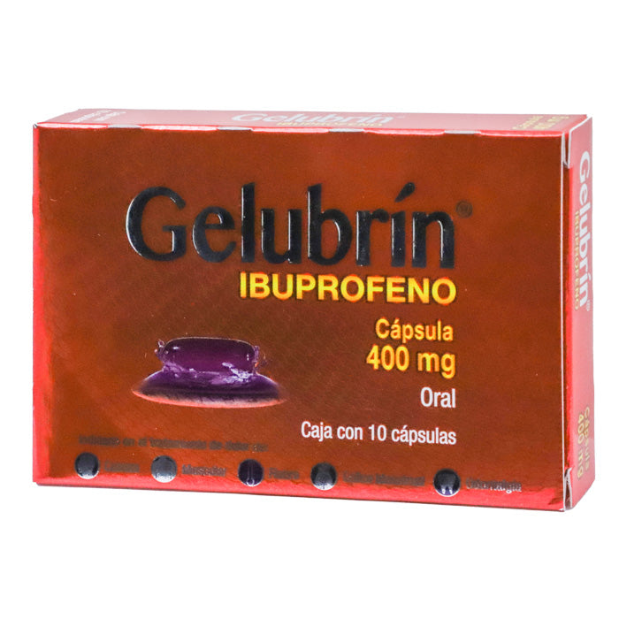 Ibuprofeno 400 mg, Caj. c/10 cáps, Gel
