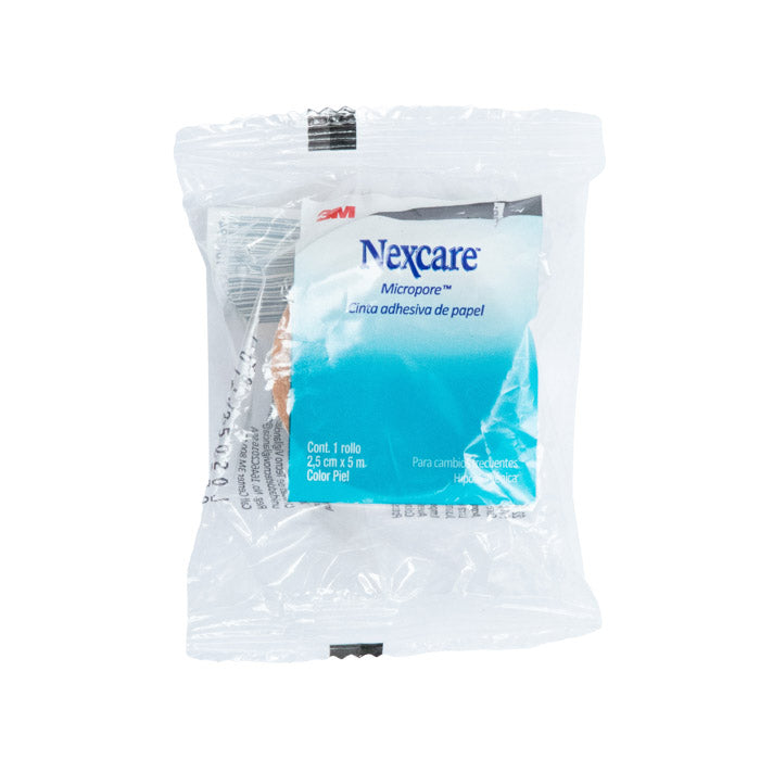 3M Nexcare Cinta Micropore Piel 2.5cm x 5m, 1 pz.