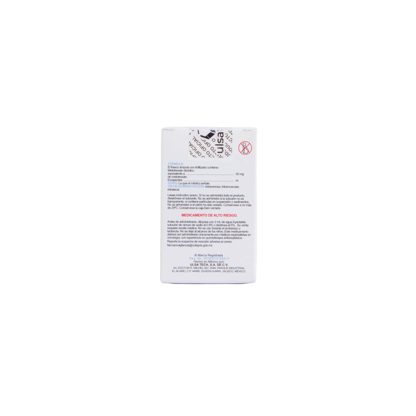 Metotrexato 50mg Ampolla – Uso Oncológico