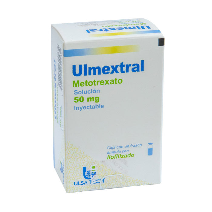 Ulmextral 50mg, Metotrexato sódico, Caj. c/1 Ámp. S.I.