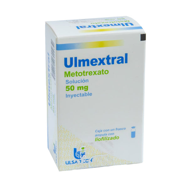 Ulmextral 50mg, Metotrexato sódico, Caj. c/1 Ámp. S.I.